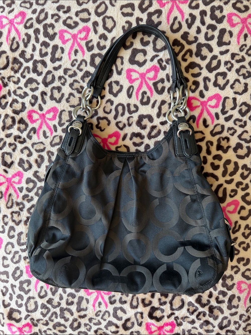 Y2K Coach Canvas Shoulder Bag